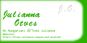 julianna otves business card